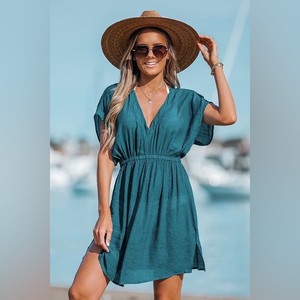 NWT Cupshe V-Neck Cover-Up Dress